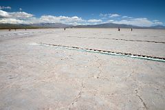 12 Walking On The Salinas Grandes Dry Salt Lake Argentina